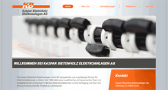 Desktop Screenshot of bietenholz-elektroanlagen.ch