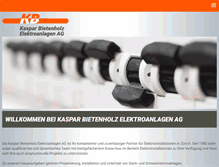 Tablet Screenshot of bietenholz-elektroanlagen.ch